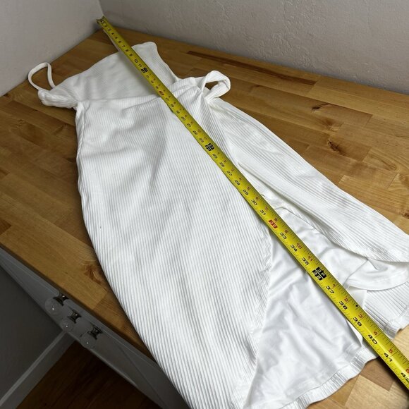 Lovers and Friends Arlo Midi Slit Sarong Wrap Dress Sleeveless White Size XS - Picture 11 of 11